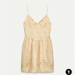 Yellow zara dress size xs